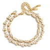 Pulsera Jieding de Acero de Titanio Apilable Lujo Ligero Sensación de Alta Gama Joyería de Mano Acero Inoxidable Venta al por Mayor Transfronteriza Moda Joyería de Oro de 18K