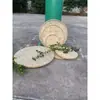 Criba redonda de bambú con agujeros para secado doméstico de productos secos, estante de bambú para restaurante de hot pot para colocar platos, criba redonda hueca de bambú sin agujeros