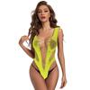 Lencería sexy con palabra V, tentación, pijama transparente, coqueteo en la cama, conjunto de pasión caliente, cuadrícula de glamour de medianoche