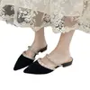 2026 Verano Nuevo Comercio Exterior Tallas Grandes Sandalias Casuales Cómodas de Punta Estilo Europeo y Americano Slip-on Talla Única para Todos