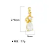 Banho de Ouro Cobre 2026 Novo Estilo Acessórios DIY Moda Planeta Versátil Pingente Microincrustado Acessórios de Joias de Temperamento Atacado