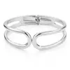 Pulseras Populares Transfronterizas Europeas y Americanas Ins Normcore Pulseras con Patrón de Onda Asimétrico Pulseras Metálicas Brillantes Joyería para Mujer