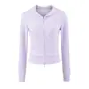 Chaqueta cárdigan corta con capucha para mujer, nuevo modelo de otoño 2026, color liso, bolsillos grandes, cierre de cremallera, corte ajustado, sudadera casual