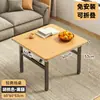 Mesa Plegable para Uso en Casa, Mesa de Comedor para Apartamento Pequeño, Portátil para Viviendas de Alquiler, Mesa de Comedor Cuadrada, Mesa de Comedor Sencilla