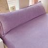 Funda de Almohada Doble Funda de Almohada para Pareja Terciopelo de Leche Terciopelo Francés Terciopelo Floral Calado Funda de Almohada de Color Sólido Exportación de Comercio Exterior Transfronterizo