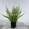 Planta Artificial de Samambaia Nórdica em Vaso Planta Verde Sala de Estar Hotel Chão Shopping Center Planta Árvore de Samambaia Falsa Entrada Escadaria Ornamentos