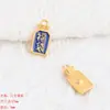 Nuevo producto Vietnam arena oro fortuna DIY accesorios colgante azul aceite auspicioso lenguaje pulsera tocado material accesorios de joyería al por mayor