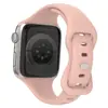 Adecuado para Apple Watch Ultra 9876543210 Generación Figura de Cintura Pequeña Hebilla de Figura de Ocho Hebilla de Mariposa Correa de Silicona