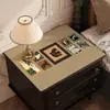 Tapete de mesa de cabeceira vintage, novo modelo 2025, protetor de mesa de luxo leve de alta qualidade, toalha de mesa à prova d'água e lavável para quarto de casa