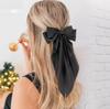 Nuevo estilo marrón Pinza para el pelo con lazo negro Accesorios para el pelo que caen en la parte trasera del cabello Estilo occidental Material Super Hada Pinza de resorte Tocado