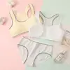 Conjunto de Sujetador sin Aros, Algodón Puro, Chaleco Deportivo de Desarrollo, Ropa Interior para Comercio Electrónico Transfronterizo de Comercio Exterior para Estudiantes y Estudiantes de Secundaria