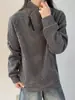 Nueva colección de otoño 2025 para hombre: sudadera de cuello redondo con diseño de cielo estrellado, prenda exterior estilo americano de forro polar pesado con estampado de cebra