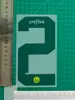 23-24 Pa Ermeiras Ropa Infantil A Número de Jersey Estampado de Letras Número Transferencia de Calor Traje de Balón de Mapa