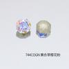 Dongzhou Cristal Octogonal Corte Rosa Pedrería para Arte de Uñas 8mm Zircón Imitación Brillante Octogonal Fondo Puntiagudo Accesorios para Aretes