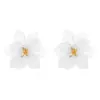 Brincos de Flor de Acrílico Estilo Coreano Estilo Floresta Moda Transfronteiriça Exagerados Artesanais Temperamento Doce Elegante Brincos Atacado
