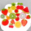 Accesorios de Fresa y Cereza, Accesorios para el Cabello de Acrílico Frutal de Sandía DIY, Materiales para Imanes de Nevera DIY