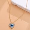 Collar con colgante de ojo de diablo esmaltado de 3 cm de Amazon, cuerda de cera de palma para pareja, venta al por mayor