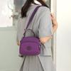 Bolsa Pequena Portátil Feminina Carregando Nylon mini Crossbody 2023 Novo Celular de Três Camadas Crossbody Bolsa mini Lona