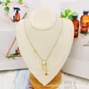 Collar de Acero de Titanio con Borla de Fritillaria Elegante de Lujo Ligero Cadena de Clavícula Avanzada con Taladro Estrella Bamang Nicho de Ins