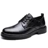 Zapatos de cuero de gran tamaño transfronterizos, zapatos casuales de negocios de cuero genuino para hombre, transpirables, de suela blanda, antideslizantes, piel de vaca suave, zapatos de trabajo retro