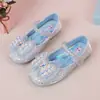 Moda Casual Infantil Zapatos de Niño 2025 Verano Nuevos Zapatos de Cuero Individual para Niñas Moda Puntera Cuadrada Zapatos de Princesa Suela Suave Zapatos de Niño