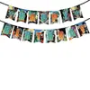 Decoración Desechable de Papel para Fiesta de Cumpleaños Temática de Dragon Ball, Set de Servilletas de Papel, Vasos de Papel, Platos de Papel, Mantel con Banderines