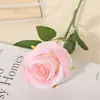 Flores Artificiais de Rosa, Flores Falsas para Decoração de Casamento, Decoração de Casa em Tecido de Seda, Atacado de Buquês de Flores Artificiais para o Dia dos Namorados