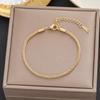 Pulseira de Aço Titânio Nova Estilo Coreano e Japonês Não Desbota para Mulheres, Versátil Estilo Ins Pulseira de Joias da Moda Personalizada com um Toque de Luxo, Atacado