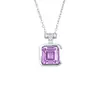 Plata de Ley S925 Zafiro Rosa Cultivado Paraíba Frasco de Perfume Viaje Diario Lujo Ligero Moda Sensación de Alta Gama
