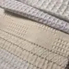 Venda Direta de Fábrica de Vários Tecidos Especiais de Algodão Puro Waffle Xadrez Grande Jacquard Xadrez Tecidos Artesanais para Têxteis Domésticos