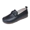 Zapatos Casuales Planos Transpirables de Piel Suave, Antideslizantes, Estilo Nuevo Primavera y Verano 2026, Versátiles de Caña Baja, Slip-On, Zapatos para Mamá
