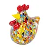 Cuentas de Cristal Creativas de Pollo Gallo Adornos de Animales de Color Adornos para Sala de Estar Hogar Adornos Simples Modernos para el Hogar