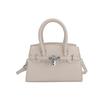 Bolsos de Moda 2025 Nuevo Bolso Kelly Bolso de Hombro de Moda Bolso Cruzado Maletín de Gama Alta Cierre Bolso de Mujer Platino