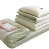 Juego de Ropa de Cama de Algodón de Tres Piezas Personalizado para Dormitorio de Estudiantes Universitarios, Juego Completo de Colcha, Colchón, Sábana Individual de Algodón Puro, Funda de Colcha, Juego de Seis Piezas