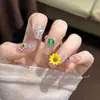Nuevos Accesorios de Arte para Uñas de Girasol Frescura de Verano Flor de Girasol de Resina Decoraciones para Uñas Venta al por Mayor