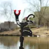 Soporte de caña de pescar para pesca transfronteriza, soporte de caña de pescar multiángulo telescópico, soporte resbaladizo para caña de pescar de balsa, soporte de caña de pescar para bote de pesca en el mar, torreta