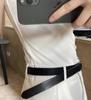 "Estilo Privado" Verano Nuevo Estilo Coreano Chaleco de Canalé Perezoso Forma de I Ajustado Adelgazante Elástico Sin Mangas para Mujer