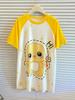 Camisón Largo Fino de Verano para Niños Camisón Casual de Encaje de Seda Helada de Manga Corta Pijama de Dibujos Animados para Bebé Ropa para Aire Acondicionado
