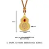 Collar colgante vintage de rubí chapado en oro vietnamita con diseño floral y forma de calabaza, nuevo accesorio de cadena para suéter estilo chino de lujo ligero