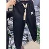 Moda de Primavera y Otoño Tendencia Pantalones Casuales Ajustados para Hombre Simples de Pierna Recta Harem Pantalones de Chándal Versátil Jogger Pantalones Largos