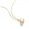 Collar de perlas con incrustaciones de diamantes micro para mujer, nuevo diseño de moda niche 2023, cadena de clavícula de lujo ligero de alta gama para verano