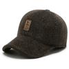 Sombrero gorro de otoño e invierno para hombre protección para las orejas sombrero de lana ganó la licitación a prueba de frío engrosado cálido para exteriores gorra de béisbol para mediana edad