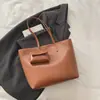 Bolso de Mano Minimalista Estilo Coreano 2025 Nuevo Gran Capacidad Estilo Ins para Hombro y Mano para Clase y Viajes