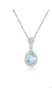 Collar Lágrimas de Sirena Lágrimas Colgante de Cristal Collar de Gota de Agua con Diamantes Completos para Mujer Estilo Lujo Ligero Moda Simple Candado Nicho