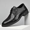 2025 Nuevas Sandalias Casuales de Verano para Hombre de Negocios Formales con Cordones Zapatos de Hombre Transpirables con Agujeros Calados 2226