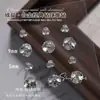 Bolitas de Pedrería para Uñas de Moda, Pedrerías Apiladas, Bolitas de Pedrería de Cristal para Uñas, Artículos Decorativos, Pedrerías Apiladas Terminadas a Mano, Decoraciones para Uñas