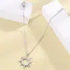 Conjunto de Pendientes y Pulsera de Moda Transfronteriza Estilo Elegante Simple Casual, Combinación Sol y Luna, Brillan Juntos Sol y Luna, Estilo de Oriente Medio
