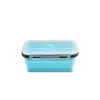 Venta Directa de Fábrica Fiambrera de Silicona Plegable Grado Alimenticio Microondas Fiambrera Caja de Almacenamiento Fiambrera Crujiente