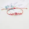 Pulseiras de Flores Secas Mais Vendidas Transfronteiriças, Pulseiras de Narciso e Flor de Cerejeira, Pulseiras Trançadas, Presentes para Estudantes e Namoradas, Itens para Barracas de Feira