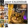 Calendário de Mesa Transfronteiriço 2027 Série Animais Vaca Fofa Calendário de Parede Coleção Mais Vendida da Amazon TK TEMU